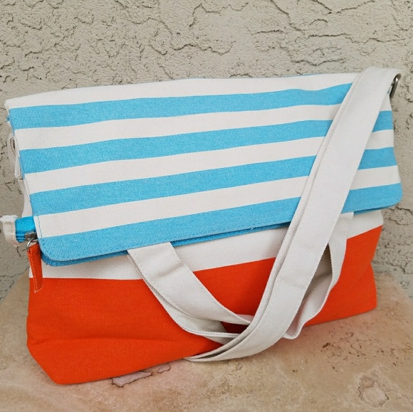 Pureology Handbags - Pureology Canvas Crossbody Tote Bag NWOT